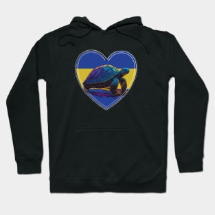 Galapagos Tortoise In Galapagos In Heart Hoodie